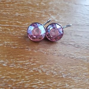 Swarovski pink bella earrings